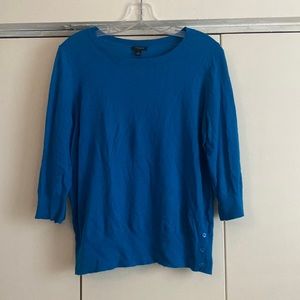 💥 Blue Ann Taylor Button sweater